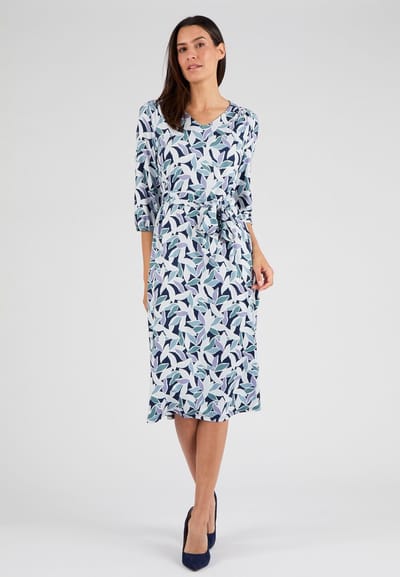 Damart - Jurk van warm tricot - Dames - Groen - XS