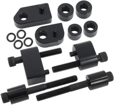 Voetsteun Uitbreidingsset - Motor Accessoires - Comfortabel Rijden - Verstelbare Verlengingen - 1 en 15 inch - Zwart