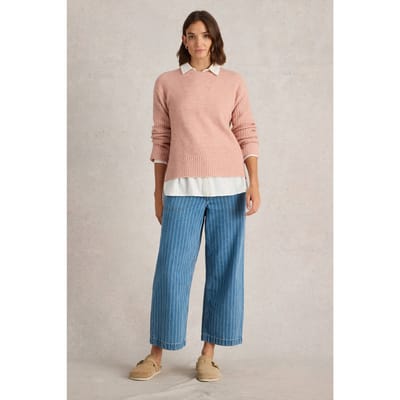 White Stuff Sophia Jumper Dusty Pink Maat: 10 | Gebreide Truien Outlet | Dames | Roze