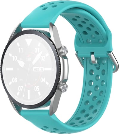 Siliconen bandje - geschikt voor Garmin Vivoactive 4 / Venu 2 / Venu 3 / Forerunner 255 / 265 - mintgroen