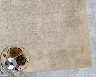 Coloray Vloerbeschermer - Bekraste zandsteen Vloerbeschermer Bureaustoel - 100x70 cm - Grijs Bureaustoelmat - Vloerbeschermer Vinyl - Mótif Vloerbeschermer - Rechthoekige Mat - Texturen Thema