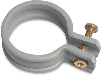 Beugelband PVC-U 40 mm grijs, per 1 stuks