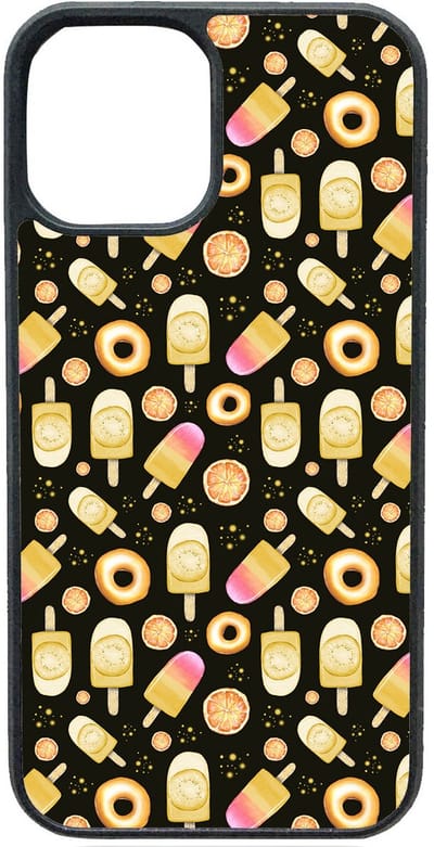 Telefoonhoesje - IJSJES EN DONUTS DARK - Iphone 12/12 Pro