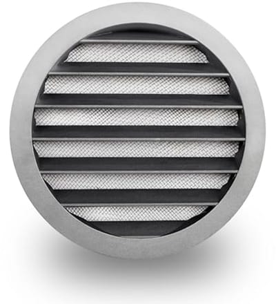 Aluminium Ventilatierooster Ø 315 - Afvoerluchtrooster met Insectennet