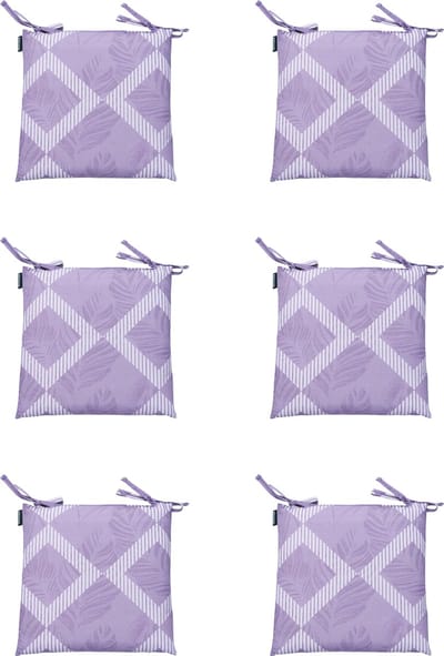 Madison - Zitkussen - Universeel - 6 st - 46x46cm - Demi Lila - Paars