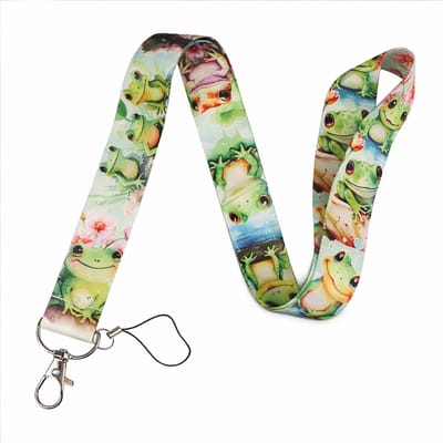 Travel Cords - Keycord Kikkers - stevig lanyard - sleutelhanger - sleutelkoord - met telefoonkoord - sleutels