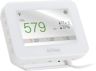 AirCheq | Nederlandse Kwaliteit | CO2 & Fijnstof Meter | Temperatuur & Luchtvochtigheid | Alarm | Datalogger | Zelf kalibrerend