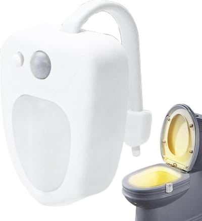 Toiletpot Licht - Nachtlampje Zitting - Badkamer Verlichting - Bewegingssensor - 10.4cm Hoog - 16 Kleuren