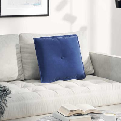 vidaXL - Rugkussen - Politieblauw - 50 - x - 45 - cm - Corduroy - stof
