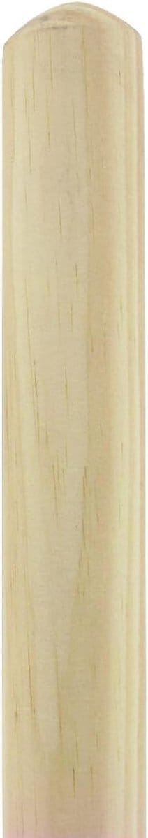 Bezemsteel - Houten steel - Schoonmaken - Onbehandeld hout - 130 cm - Hout
