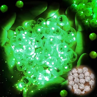 100 Pcs Ballonlichten, Mini Ronde Lantaarnlichten voor Verjaardagsfeestjes, Bruiloften en Kerstdecoratie, LED Ballen voor Drankjes en Tafelversiering