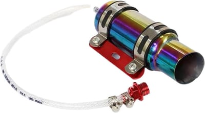 Motorfiets Oliekoeler - Olie Radiator - Motor Koelen - Roestvrij Staal - 18 cm - Geroosterd Blauw