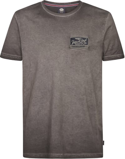 Petrol Industries - Heren Logo T-shirt Nebula - Zwart - Maat M