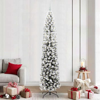 vidaXL - Kunstkerstboom - Groen - 240 - cm - PVC - en - Staal - en - Kunststof
