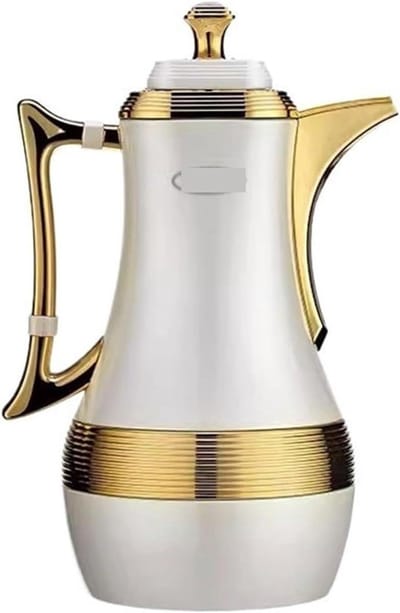 Geïsoleerde Waterkoker - Thermoskan Koffiekan - Dranken Warm Houden - Lekvrije Siliconen Stop - 1000 ml - One Color