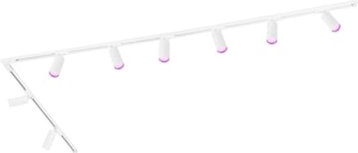 Ledvion - Smart LED Railverlichting 3M + 8 Railspots (4.9W - RGB - Wit - Dimbaar) - 1-Fase