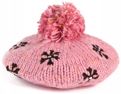 Dames Baret 'First Snowflake' - Roze
