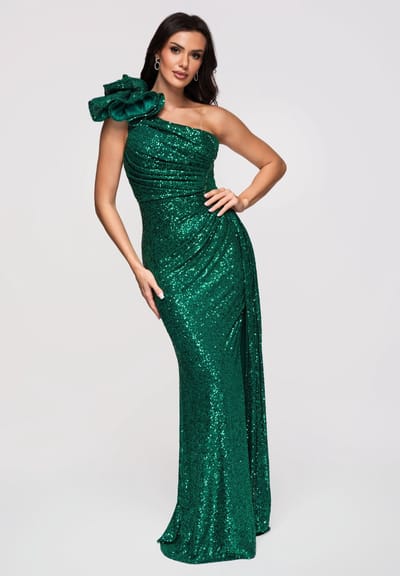 LARICA Jurk - Slim Fit - Mouwloos - Rits Groen S
