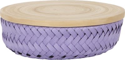 Handed By Wonder XS - Opbergmand rond met deksel- donker lila