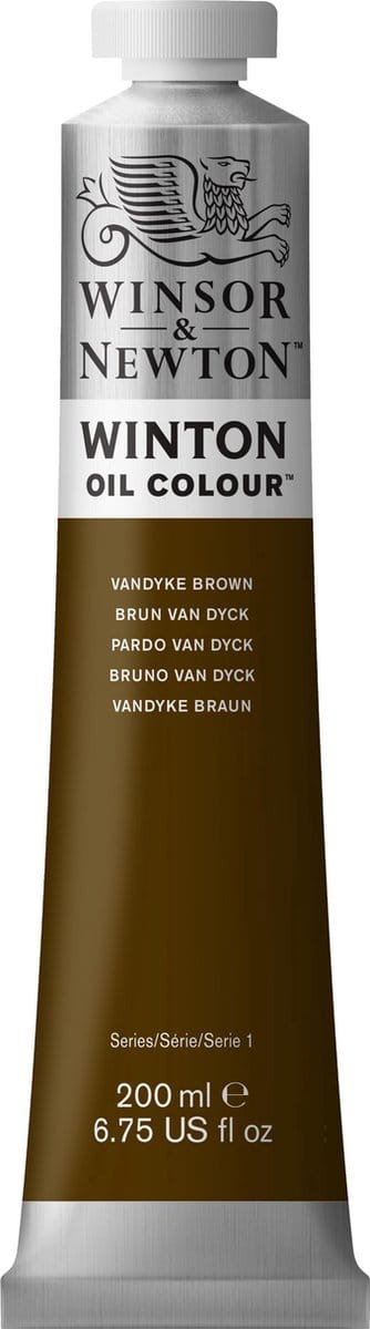 Winsor & Newton Winton Oil Colours 200ml Vandyke Brown