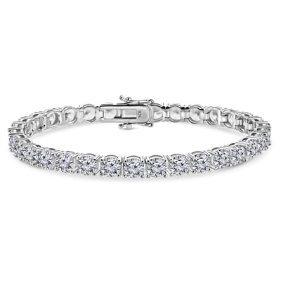 Juwelier Emo - Tennis Armband Zilver Premium - Ronde Zirkonia stenen 3 MM - Lengte 19 CM