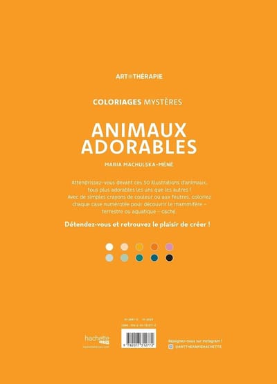 Hachette Heroes – Mystery Coloring – Animaux Adorables - Dieren – kleuren op nummer
