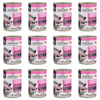 Wiejska Zagroda - Monoproteïne Hondenvoer - Varkensvlees - 12x400g