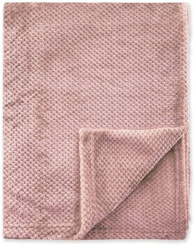 Byrklund Plaid Bubble Cuddle - 130x160 - 100% Polyester - Oud Roze