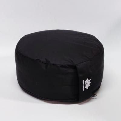 Om Namaste Meditatiekussen Rond Comfort Zwart - 12cm hoog