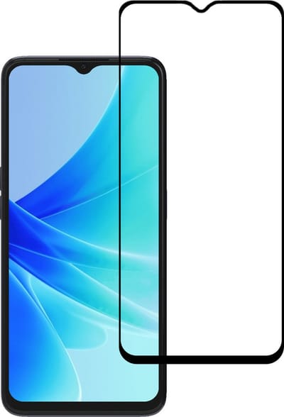Smartphonica Screenprotector Geschikt voor Oppo A57 5G - Full Cover Tempered Glass - Gehard glas Geschikt voor Oppo A57 5G geschikt voor Oppo A57 5G