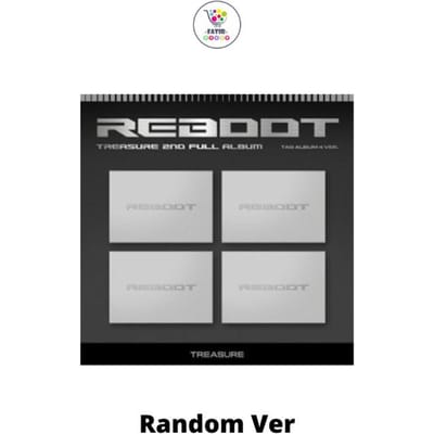 TREASURE 2e album complet 'REBOOT' (ALBUM D'ÉTIQUETTES YG) Random Ver white