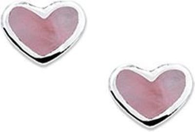 TFT Oorknoppen Hart Zilver Gerhodineerd Glanzend 5.5 mm x 6.8 mm