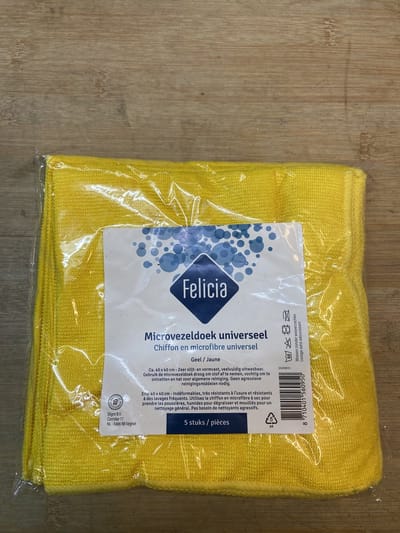 Felicia Microvezeldoek, geel - Pak 5 stuks