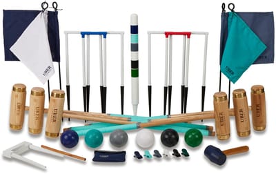 Prachtige 6 persoons Professionele Croquet set -met luxe Tas
