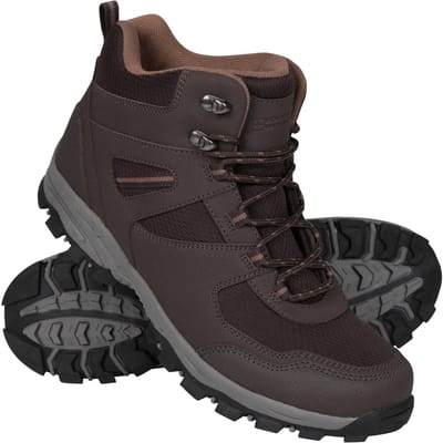 Mountain Warehouse Heren Mcleod Breed Wandelschoenen (Donkerbruin)