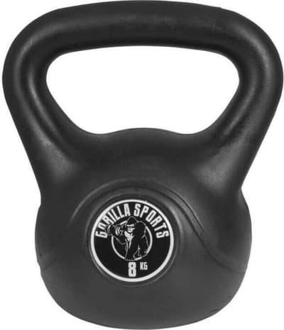 Gorilla Sports Kettlebell - Kunststof - Trainingsgewicht - 8 kg