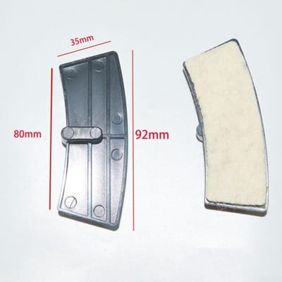 Fiets Weerstand Pads - Hometrainer Remblokken - Soepel Trainen - Ruisonderdrukking - 2 stuks - Grijs