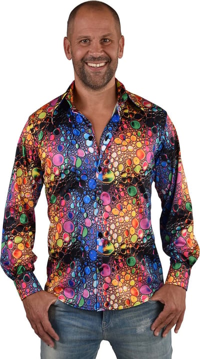 Magic Design Verkleedshirt Disco Drup Polyester Maat S/m
