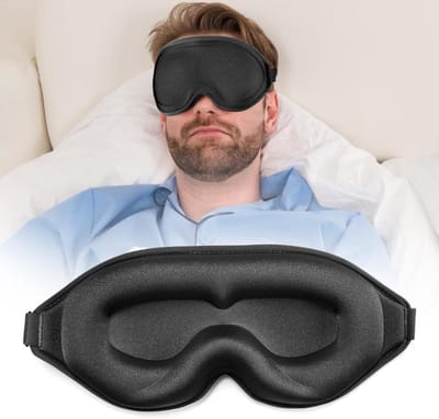 Slaapmasker 3D Ergonomisch Ontworpen Oogmasker voor Dames en Heren - Verduisterend - Thuiskantoor Reizen