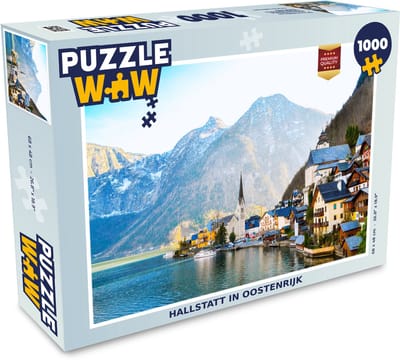 Puzzel Hallstatt in Oostenrijk - Legpuzzel - Puzzel 1000 stukjes volwassenen