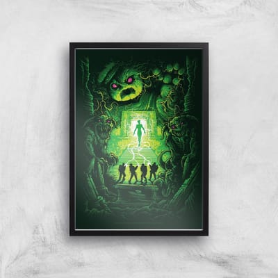 Ghostbusters Dan Mumford Giclee Art Print - A4 - Black Frame