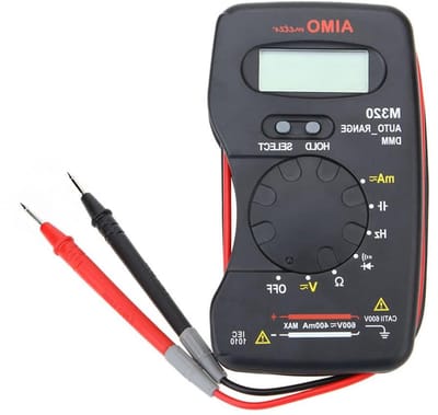 Digitale Multimeter - Zakformaat Meter - Elektrische Metingen - Automatisch Bereik - Pocket Formaat - Zwart