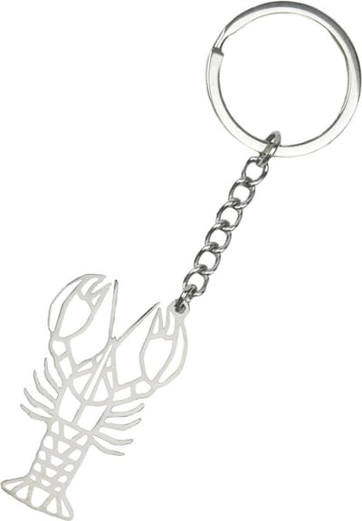Metalen Sleutelhanger Geometrisch Patroon Sleutelhanger Dier - Kreeft