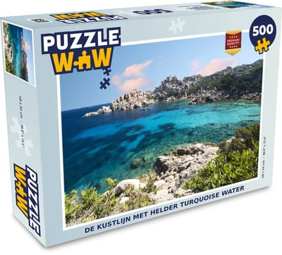 Puzzel De kustlijn met helder turquoise water - Legpuzzel - Puzzel 500 stukjes