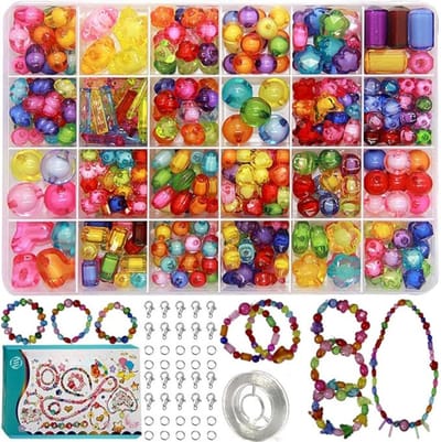 Equivera Armbandjes Maken Set Meisjes - Knutselset Meisjes - Knutselset voor Meisjes - Knutselset Meiden - Sieraden Maken Meisjes - Armbandjes Maken Meisjes - Cadeautip voor uw kind!