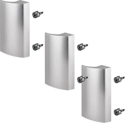 3 x SOTECH balkondeurgreep SEJA II aluminium rvs-look 85 x 40 x 20 mm deurklink terrasdeurgreep