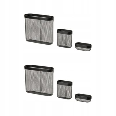 SKÅDIS Opbergmand Set - Zwart (3 stuks)