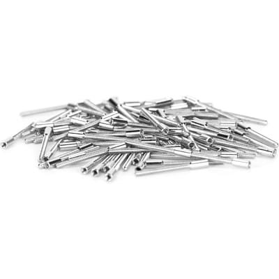 Lot de 100 tiges de remontoir de 0,9 mm pour mouvement de montre, accessoire de remplacement, pièce de réparation white