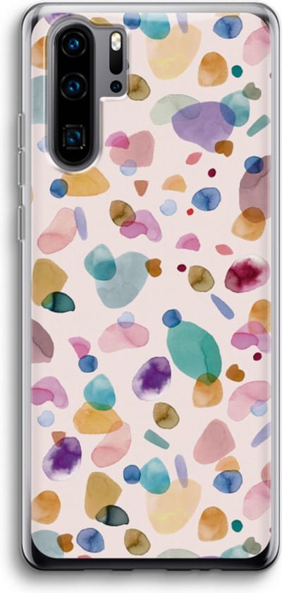 Case Company® - Hoesje geschikt voor Huawei P30 Pro hoesje - Terrazzo Memphis - Soft Cover Telefoonhoesje - Bescherming aan alle Kanten en Schermrand
