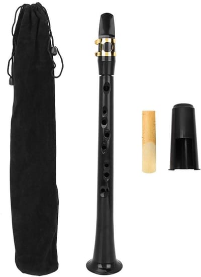 Dailygoods- Saxofoon Mini Draagbaar - Geschikt voor Beginners - Oefeninstrument - Lichtgewicht - Comfortabel in Gebruik - Van Eersteklas Kunststof